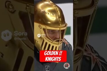 😁 NHL GOALIE MASK: GOLDEN !! VEGAS KNIGHTS #hockey #aiparody