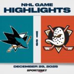 NHL Highlights | Sharks vs. Ducks - December 29, 2025