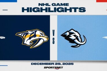 NHL Highlights | Predators vs. Mammoth - December 29, 2025
