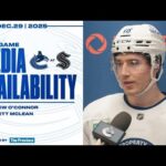 Drew O'Connor & Assistant Coach Brett McLean Pre-Game Media | Canucks at Kraken (Dec 29, 2025)