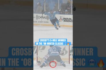 Sidney Crosby’s shootout winner in the 2008 #WinterClassic was a BEAUTY ❄️😮‍💨