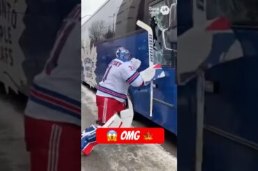 ☠️ NYR GOALIEs DESTROYING MAPLE LEAFS BUS #nhl #aiparody