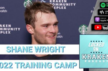Seattle Kraken 2022 Draft Pick Shane Wright Speaks During Rookie Camp