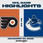 NHL Highlights | Flyers vs. Canucks - December 30, 2025
