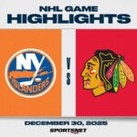 NHL Highlights | Islanders vs. Blackhawks - December 30, 2025