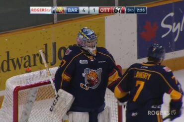 Barrie Goaltender Edmonds Wins OHL Debut -- 11/3/17