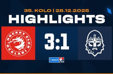 Highlights | HC Oceláři Třinec vs. Rytíři Kladno 3:1 | 28.12.2025