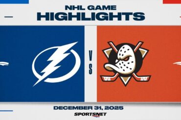 NHL Highlights | Lightning vs. Ducks - December 31, 2025