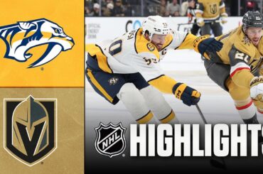 Predators vs. Golden Knights | NHL Highlights | December 31, 2025
