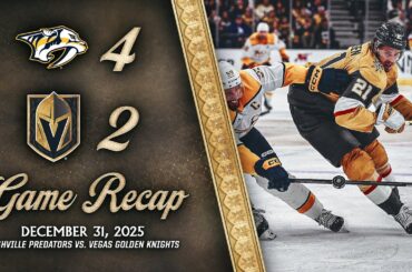 HIGHLIGHTS | Nashville Predators 4, Vegas Golden Knights 2 | Dec. 31, 2025