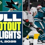 Minnesota Wild at San Jose Sharks | FULL Shootout Highlights - December 31, 2025