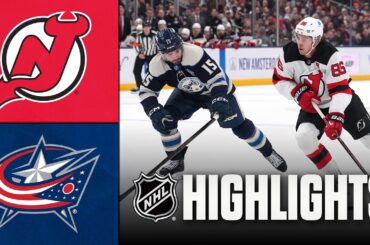 Devils vs. Blue Jackets | NHL Highlights | December 31, 2025