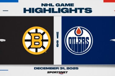 NHL Highlights | Bruins vs. Oilers - December 31, 2025