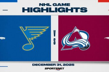 NHL Highlights | Blues vs. Avalanche - December 31, 2025