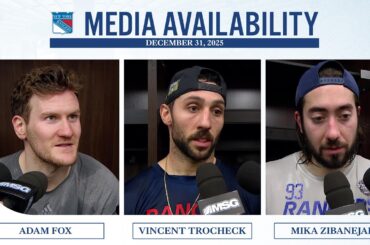 NYR at WSH: Adam Fox, Vincent Trocheck, Mika Zibanejad Postgame Media Availability | Dec. 31, 2025