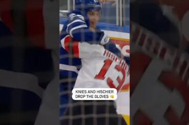 Matthew Knies and Nico Hischier Drop The Mitts! 🥊