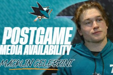 Postgame vs MIN (12/31): Celebrini