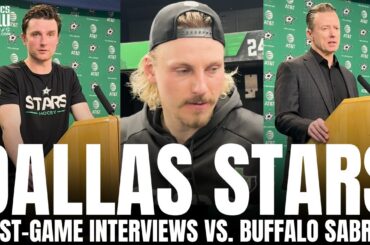 Thomas Harley, Roope Hintz, Mavrik Bourque & Glen Gulutzan Recap Dallas Stars Loss vs. Buffalo