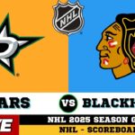 🔴LIVE : Chicago Blackhawks Vs Dallas Stars | NHL 2025 | NHL Live SCOREBOARD | Dec 28 2025