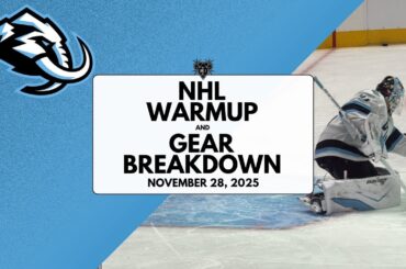 NHL Warmup & Gear Breakdown | Utah Mammoth | Vitek Vanecek & Karel Vejmelka
