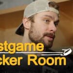 Peeke, Aspirot, and Kuraly speak with the media following 2-1 OTL @CGY