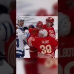 Red Wings goalie Cam Talbot took some swings last night 😳