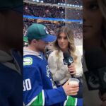 NHL Reporter Roasts Fan - Rogers Arena #nhl #nhlhighlights #vancouvercanucks #funnyshorts #funny