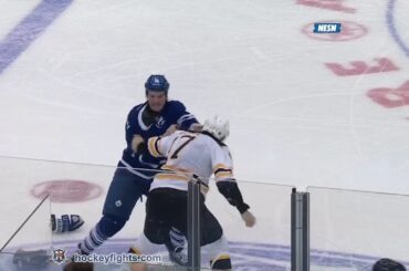 Milan Lucic vs David Clarkson Apr 3, 2014