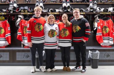 A special morning with the Blackhawks❤️