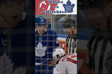 Knies vs. Hischier: Leafs Forward Drops Gloves with Devils’ Captain!