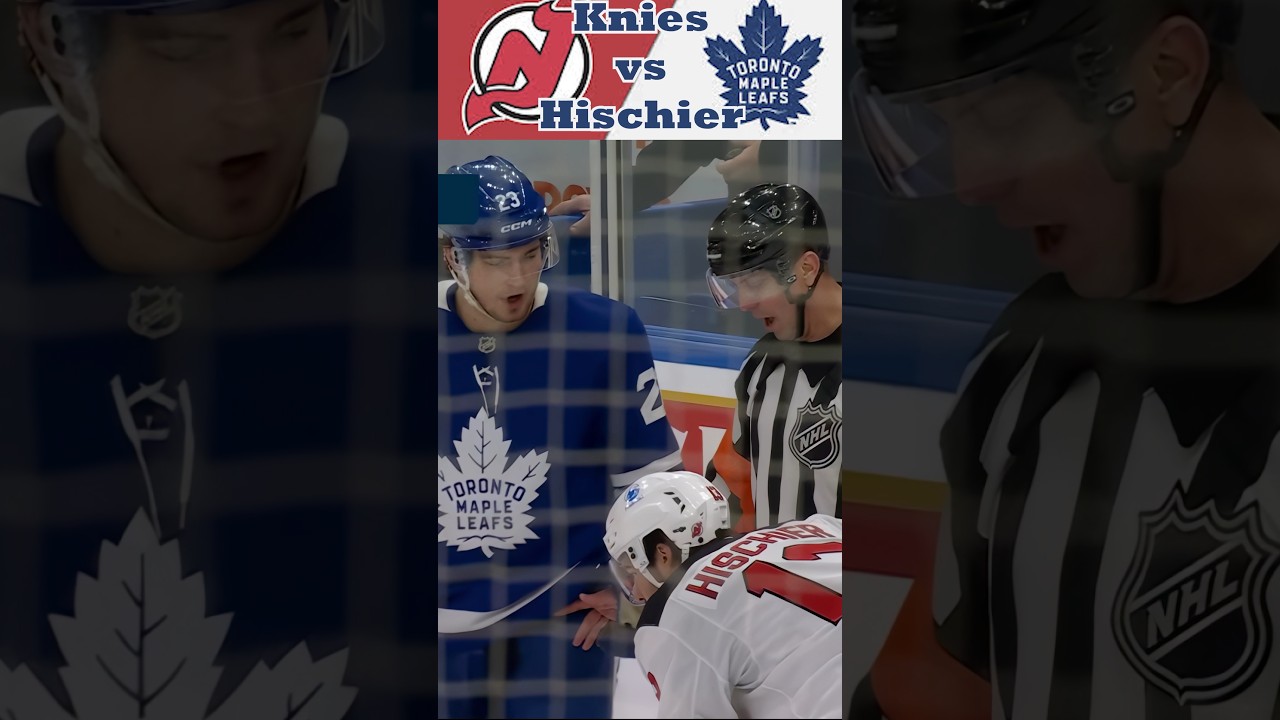Knies vs. Hischier: Leafs Forward Drops Gloves with Devils’ Captain!