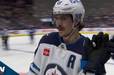 Jets' Mark Scheifele Chases Maple Leafs' Joseph Woll With Fourth Goal