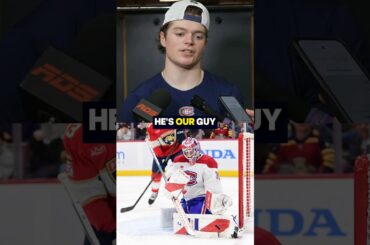 Cole Caufield Credits Sam Montembeault!🔥 #shorts #reels #nhl #hockey #goalie #montrealcanadiens