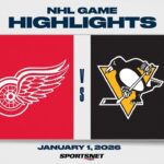 NHL Highlights | Red Wings vs. Penguins - January 1, 2026