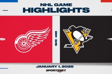 NHL Highlights | Red Wings vs. Penguins - January 1, 2026