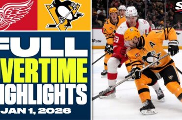 Detroit Red Wings at Pittsburgh Penguins | FULL Overtime Highlights - January 1, 2026