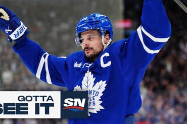 GOTTA SEE IT: Maple Leafs' Auston Matthews Erupts For A Hat Trick vs. Jets