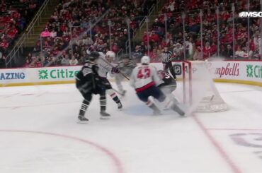 Jakob Chychrun scores a goal against the New Jersey Devils