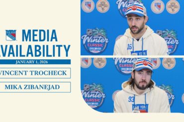 NYR Winter Classic Practice: Vincent Trocheck and Mika Zibanejad | Jan. 1, 2026