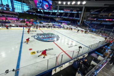 Best Winter Classic Drone Shot Ever? Probably! See the ice before the game 🚁❄️🏒