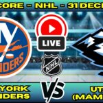 🔴 New York Islanders vs Utah Mammoth | NHL PLAY BY PLAY | Live Score Update 31 December