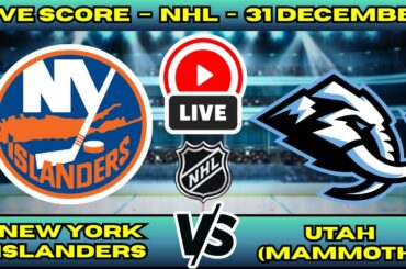🔴 New York Islanders vs Utah Mammoth | NHL PLAY BY PLAY | Live Score Update 31 December
