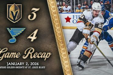 HIGHLIGHTS | St. Louis Blues 4, Vegas Golden Knights 3 | Jan. 2, 2026