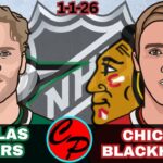 Dallas Stars vs Chicago Blackhawks NHL Hockey Live Game Cast & Audio