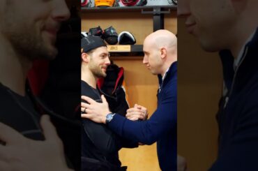 Kris Letang Gets Player of the Game Helmet
