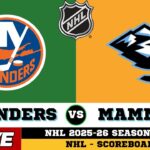 🔴LIVE : Utah Mammoth Vs New York Islanders | NHL 2026 | NHL Live SCOREBOARD