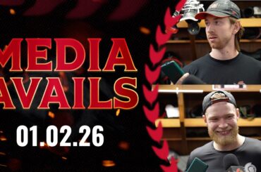 Jake Sanderson and Nikolas Matinpalo Media Availability