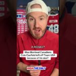 Montreal Canadiens Cole Caufield gets snubbed by Team USA!!
