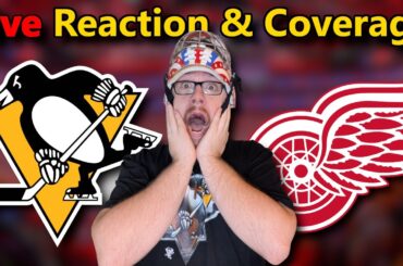 LIVE: Penguins vs Red Wings | Kane Milestone Watch