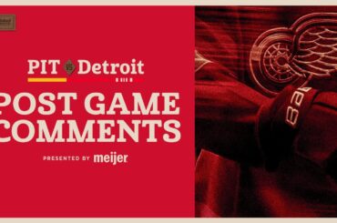 Moritz Seider, JT Compher, Todd McLellan Post Game Comments vs PIT | Jan 3, 2026